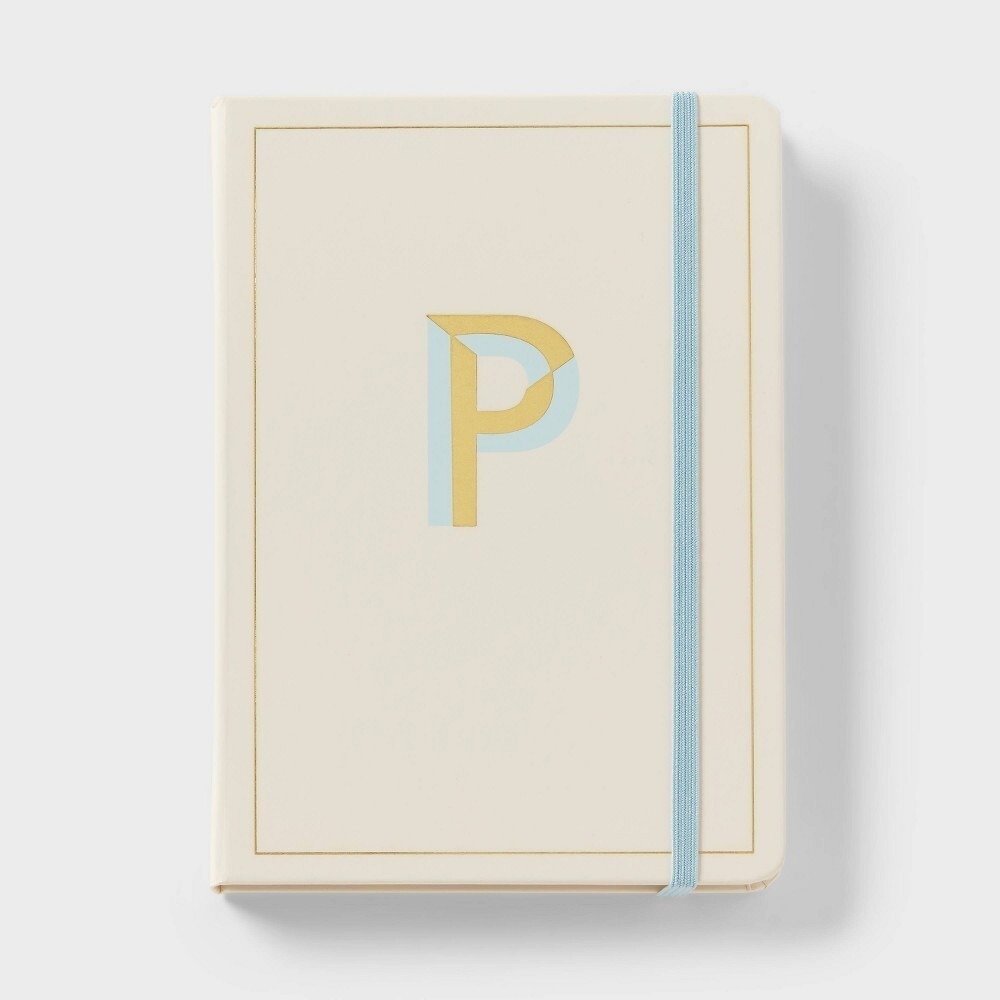 Opalhouse Monogram P‎ Journal 5"x 7" College Ruled Cream 96 Sheets NEW